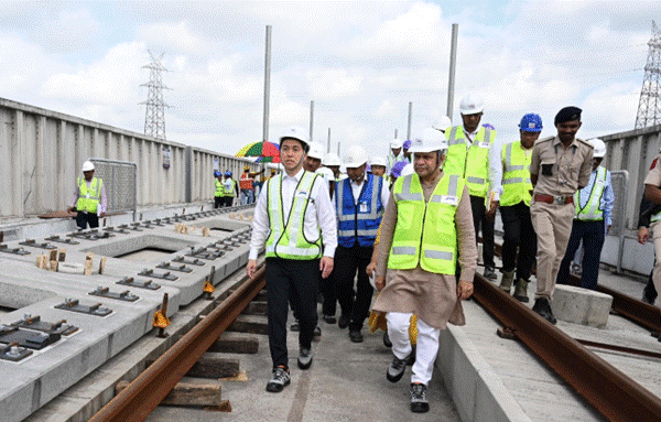 Indian And Japanese Ministers Review Progress On Mumbai–Ahmedabad Bullet Train Project