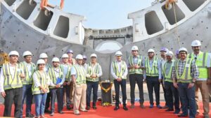 BMC Begins Lowering TBM Components For Goregaon-Mulund Link Road Twin Tunnels