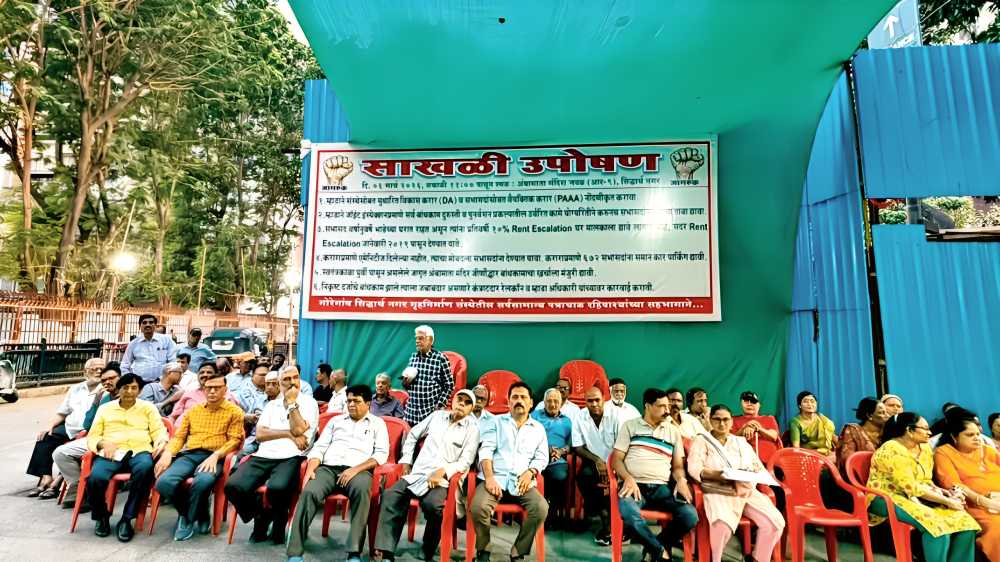 Patra Chawl Redevelopment Row Deepens As Residents Reject ‘Unsafe’ MHADA Flats In Goregaon