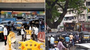 Road Cave-In At Majiwada Junction Triggers Major Traffic Disruptions In Thane