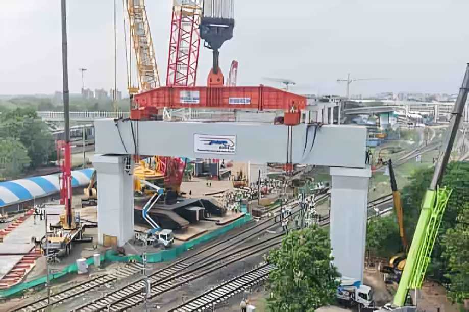 Mumbai-Ahmedabad Bullet Train Project Completes Installation Of All 13 Heavy Portal Beams