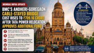 Andheri-Goregaon Cable-Stayed Bridge Cost Rises To Rs 709 Crore After Tata Power Line Relocation