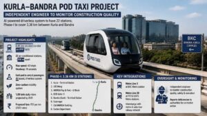 Mumbai: MMRDA To Appoint Independent Engineer For Kurla-Bandra POD Taxi Project