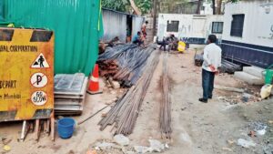 Bandra Residents Protest Use Of Reserved Garden Plot For Roadwork Materials