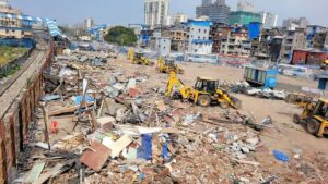 Garib Nagar Clearance Completed As Western Railway Demolishes 94 Structures In Bandra
