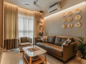 Mumbai’s 650 Sq Ft 2BHK Uses Smart Design To Create A Warm, Flexible Home