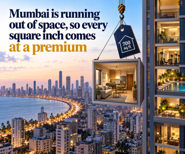 Mumbai is running out of space, so every square inch comes at a premium